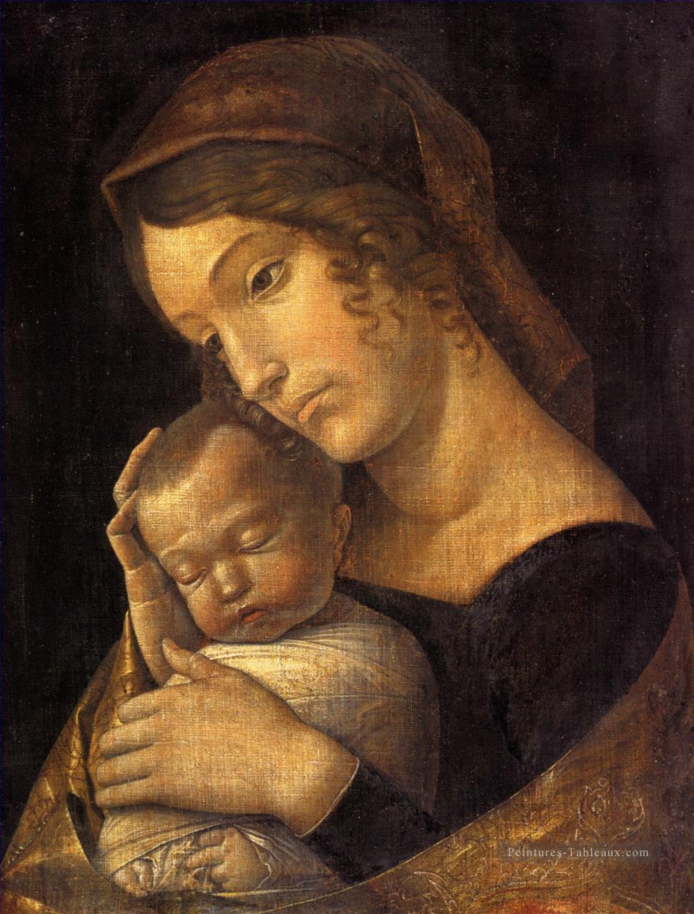 Vierge à l’enfant Renaissance peintre Andrea Mantegna Peintures à l'huile